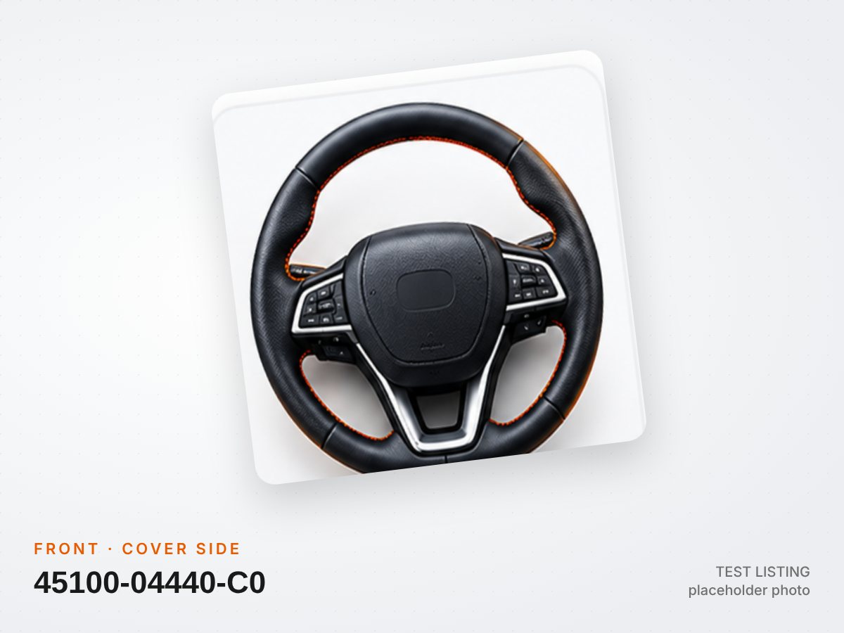 2020 Toyota Tacoma Steering Wheel with Airbag OEM Leather Black